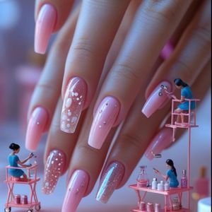 Manicure session