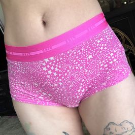 Bright Pink Star Boy Short Panties