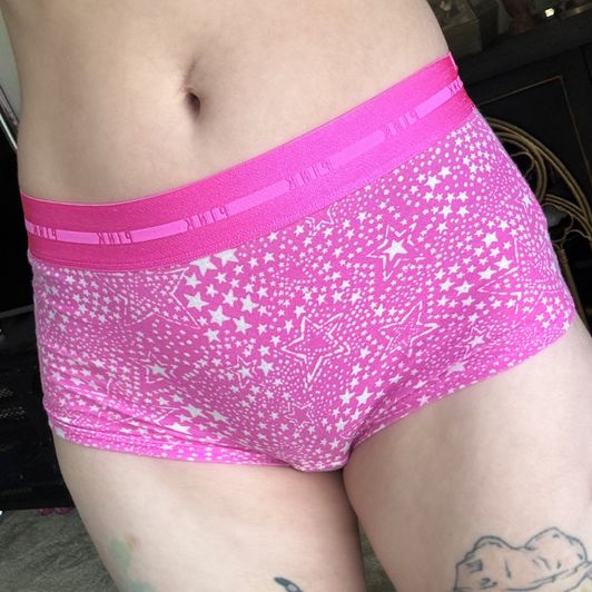 Bright Pink Star Boy Short Panties