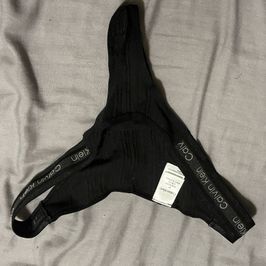 Black Calvin klein thong