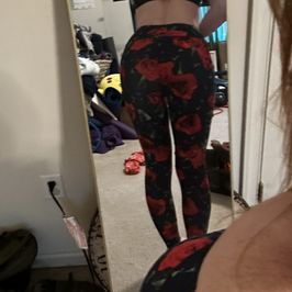 Worn yoga pants