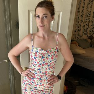 Open back dress