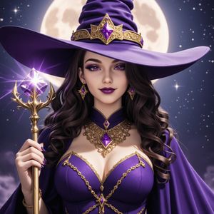 SFW Beautiful sorcerer woman