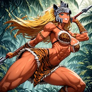 SFW Amazon in forest
