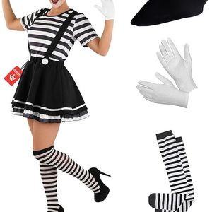 french mime time travel outfit