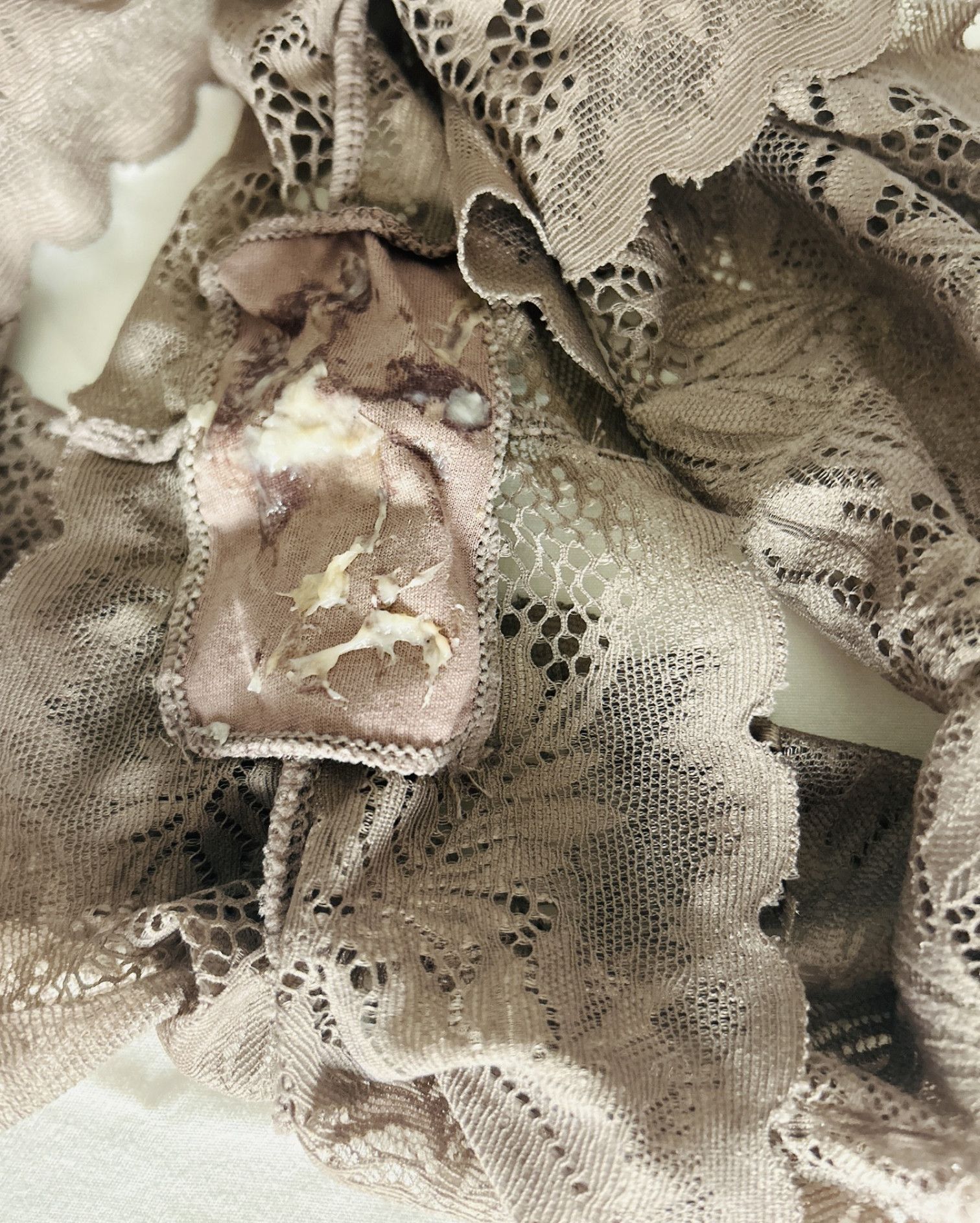 Cum covered panties