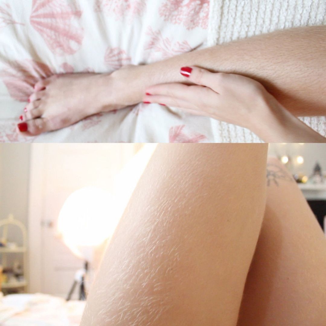 Blonde Leg Hair Trimmings