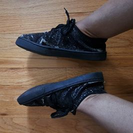 Stinky Sparkly Black Sneakers