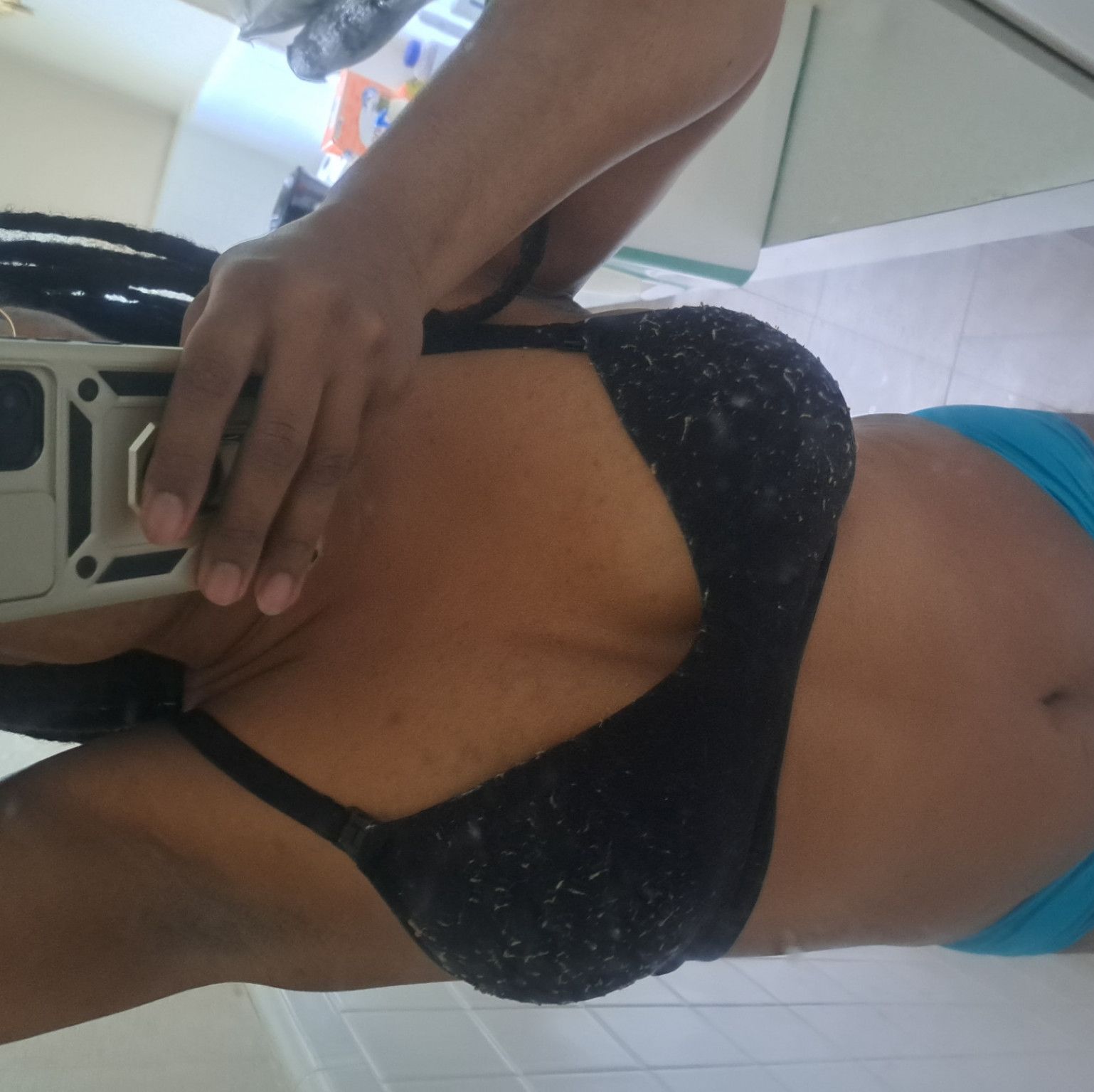Ruined Black Nursing Bra