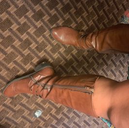 Bad Girl Brown Knee High Boots Sz 9