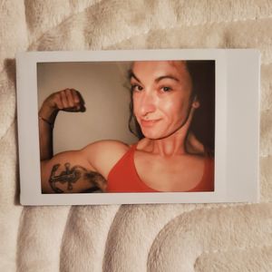 Three Instax Polaroid Type Activewear Photos