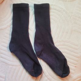 Well Worn Black MidCalf Socks