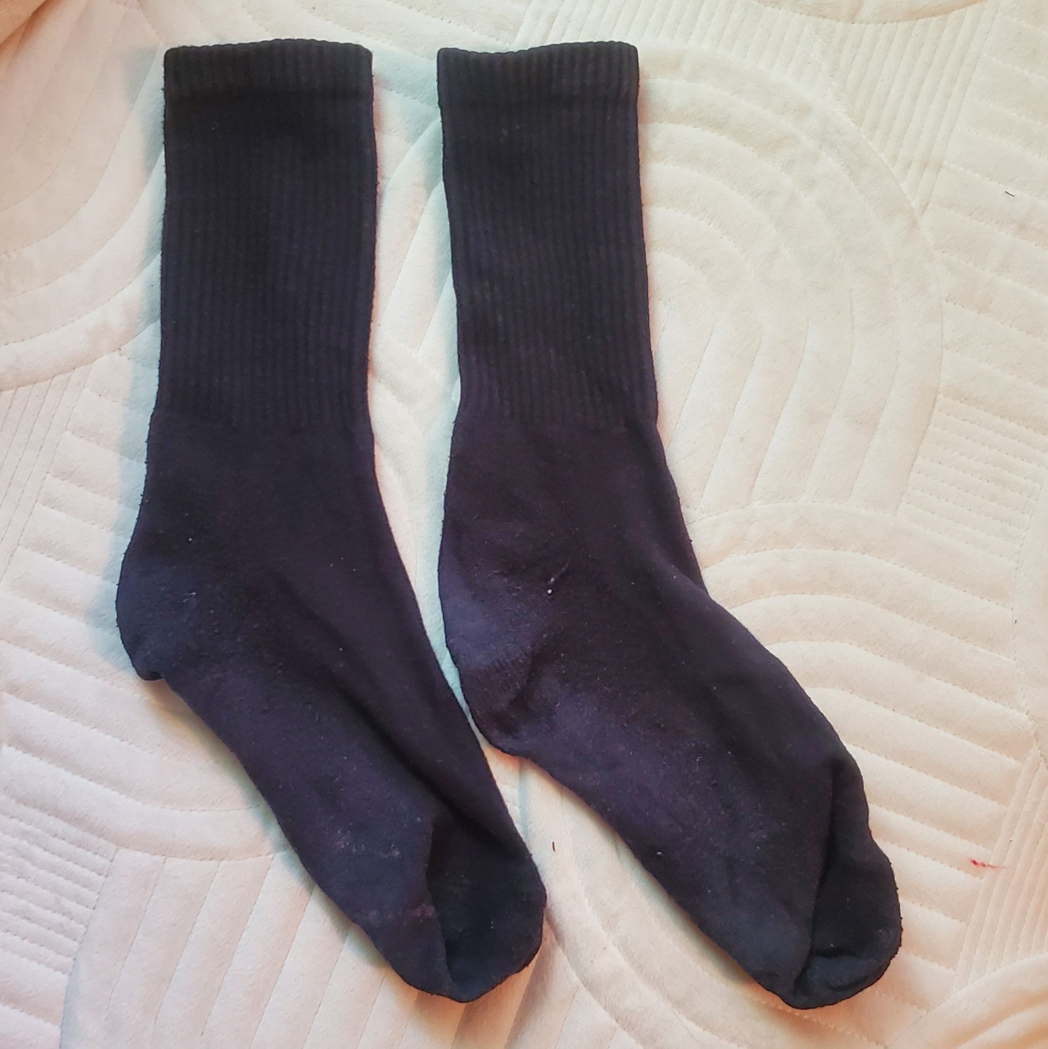 Well Worn Black MidCalf Socks