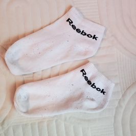 White Reebok Athletic Ankle Socks