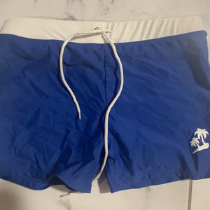 Worn Tight Swim Trunks