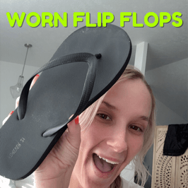 Worn Black Flippys