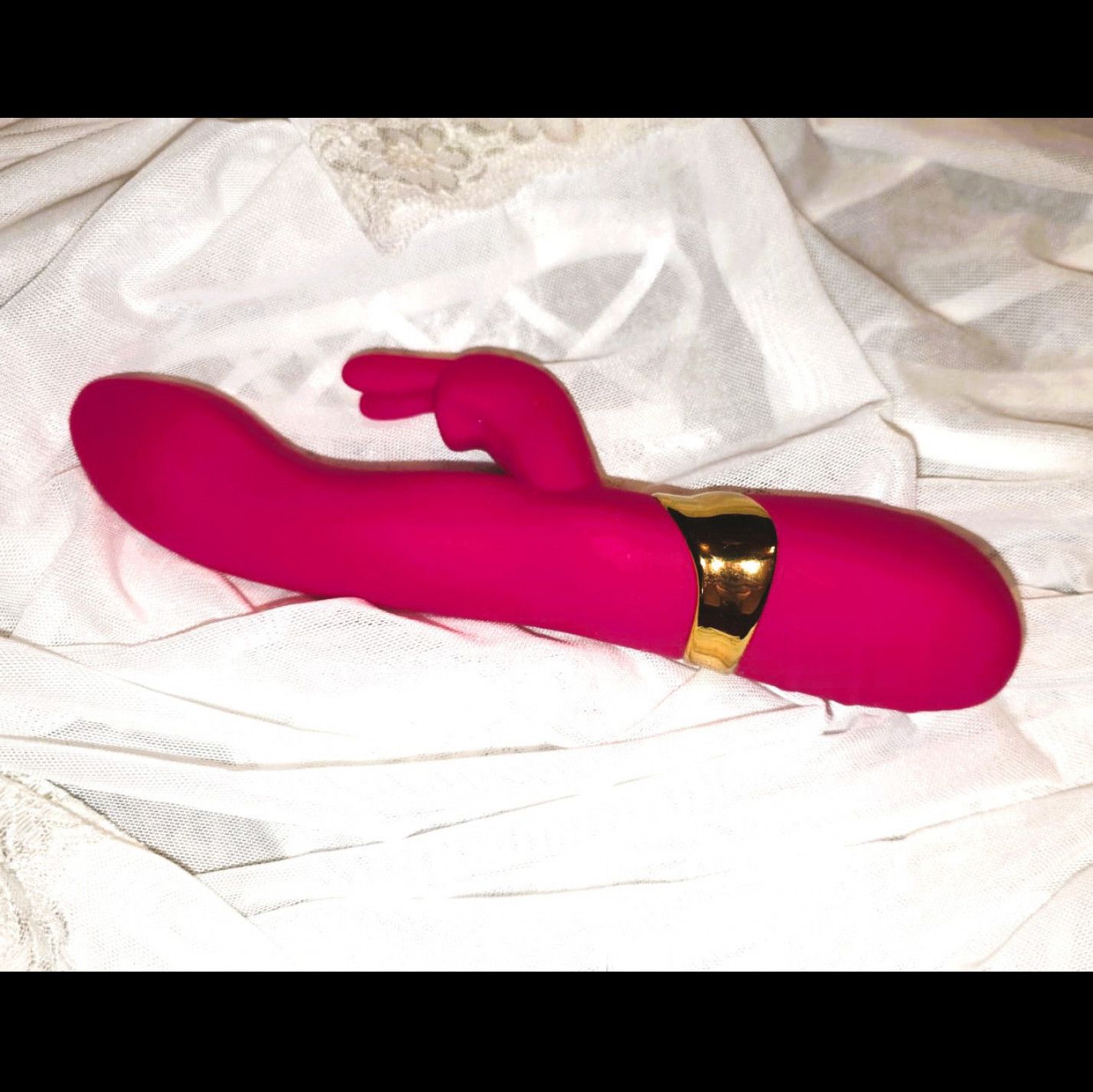 Well used rabbit type pink silicon Vibrator