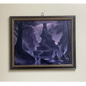 11 in x 14 in unframed fantasy chess world oil painting