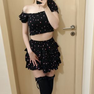Lift It Or Not  Cute Tease in Skirt
