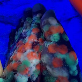 VIDEO: Blacklight Waxy Feet w YOUR NAME!