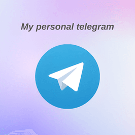 My personal Telegram