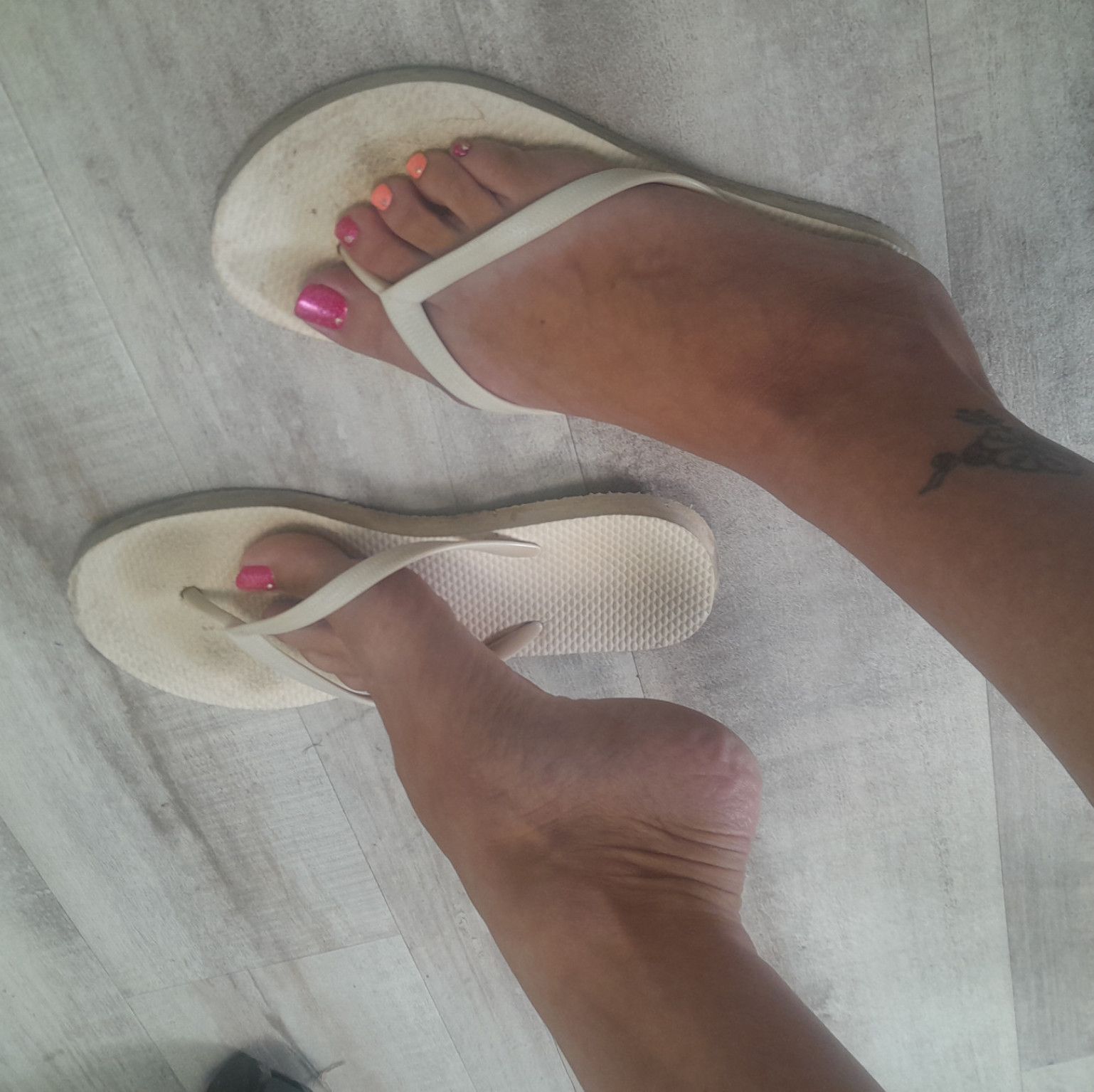 Worn out southern girl Flip Flops