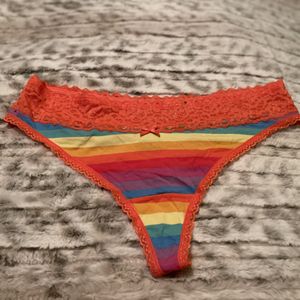 Worn thong panties