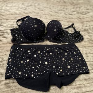Worn Bra and Panty Set