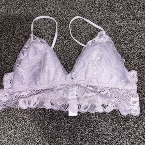 Purple Longline Bra