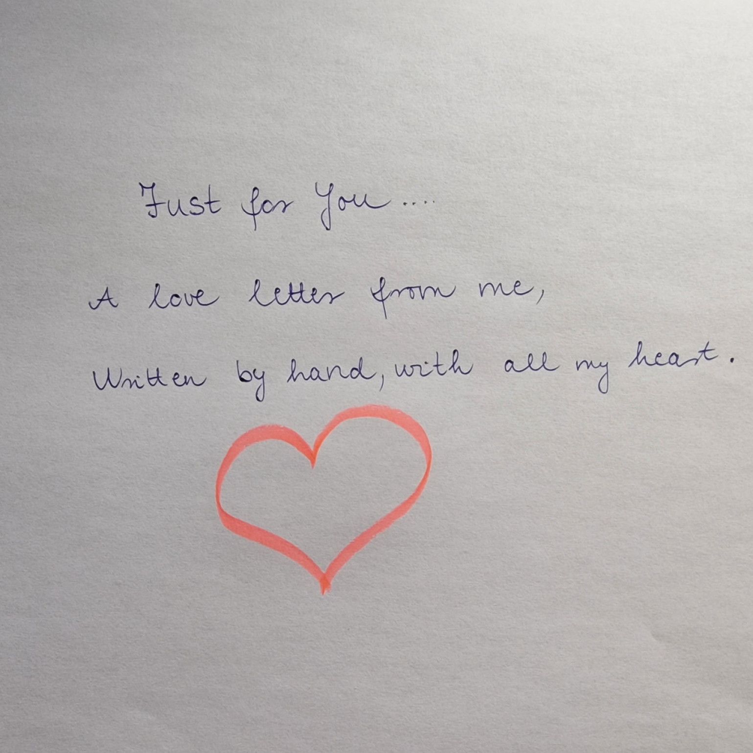 Your Very Own Handwritten Love Letter sent by mail