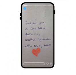 Handwritten Love Letter on Photo sent