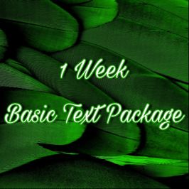 1 Week Basic Text Package
