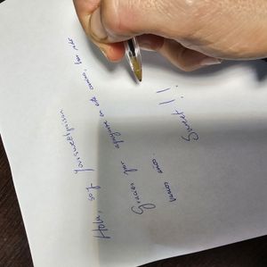 Handwritten letter