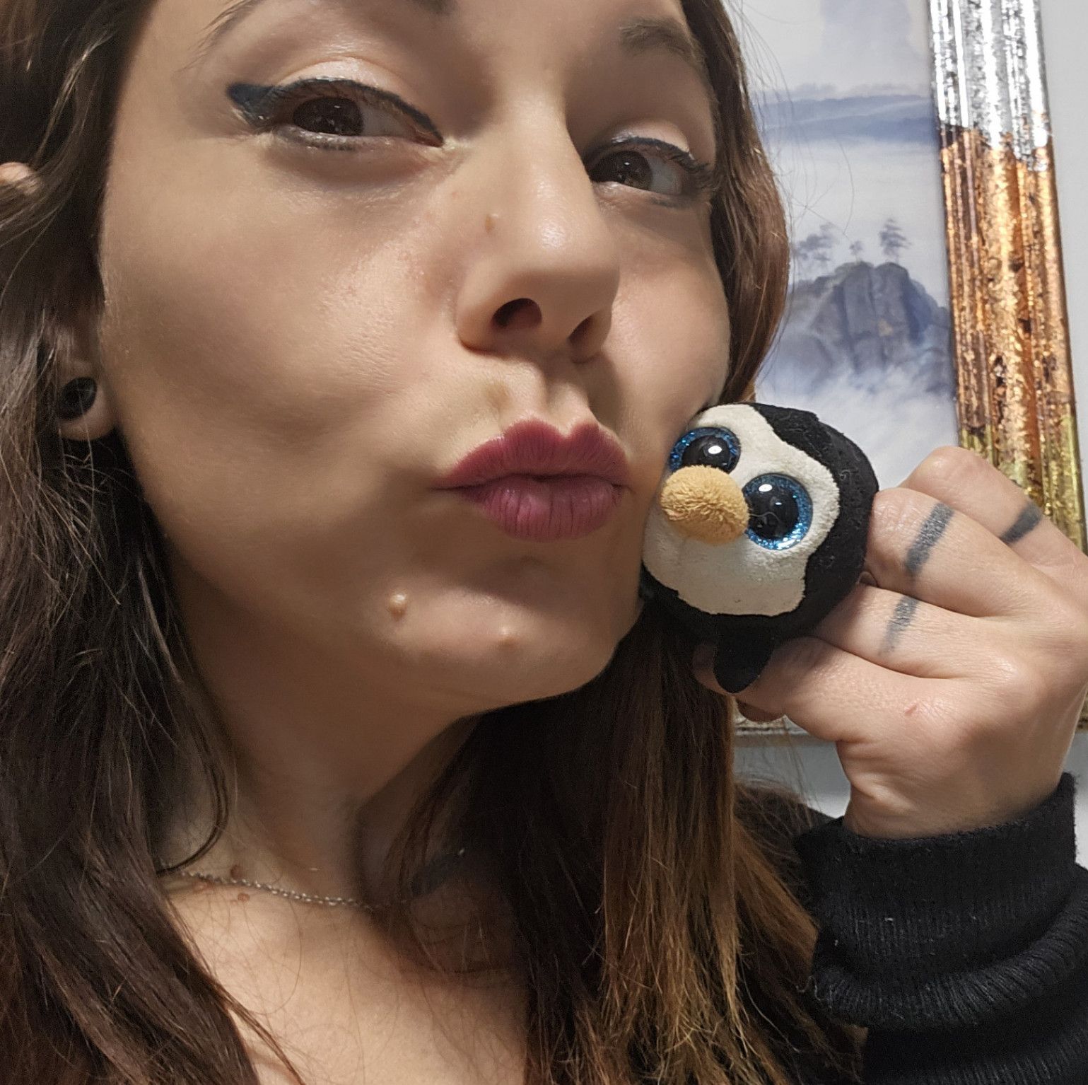 My little plush penguin