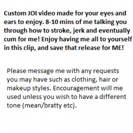 Custom JOI Video