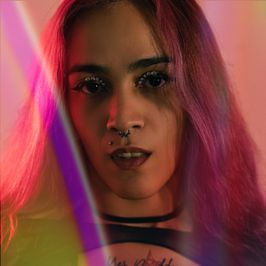 Sensual between the lights