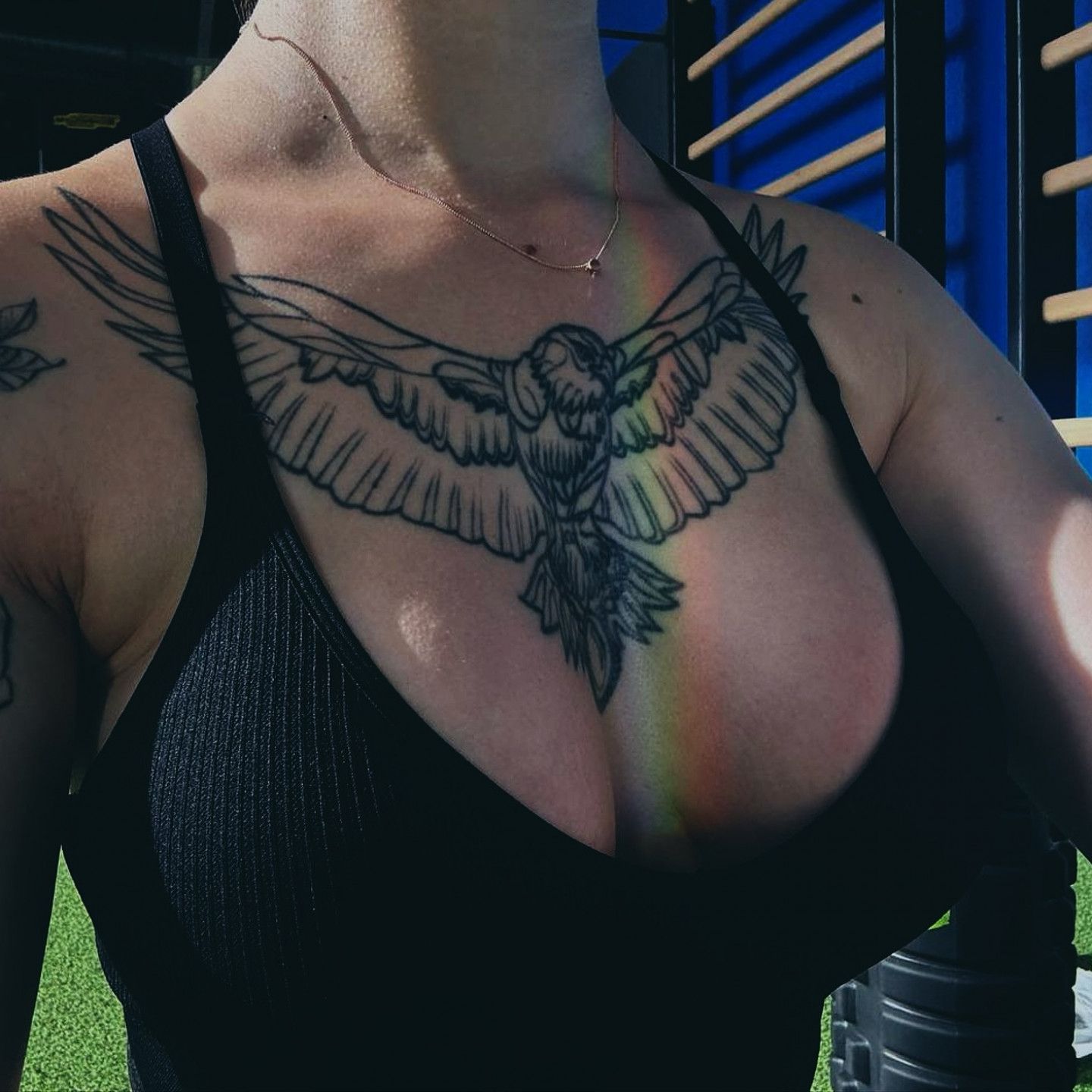 Beautiful black GYM top