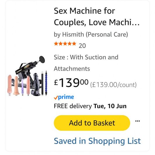 Buy me sex machine