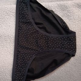 Auden Brand Black Bikini with tiny white stars Size XL