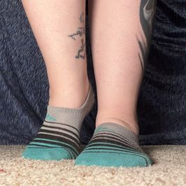 Stripped sock no shows