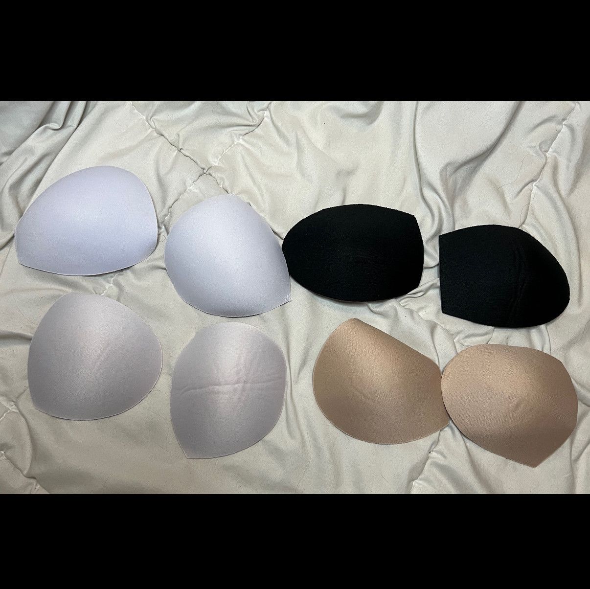 Worn bra pads!