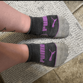 Purple puma socks