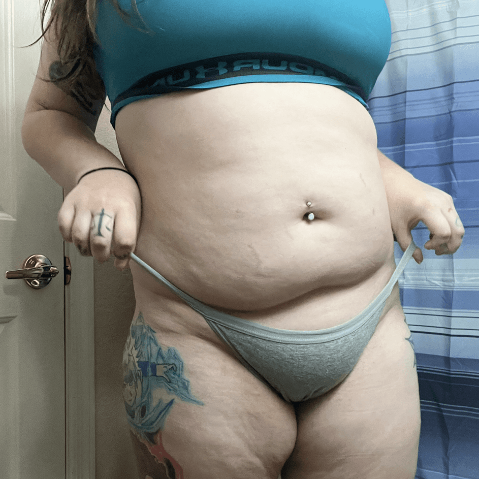 Grey XL thong