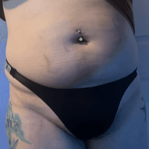 Large black shine Victoria secrete thong panty
