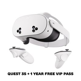 Meta Quest 3s VR Visor 128gb and 1 Year FREE VIP PASS