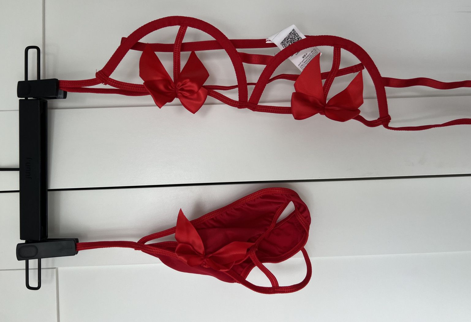 Worn sexy lingerie set