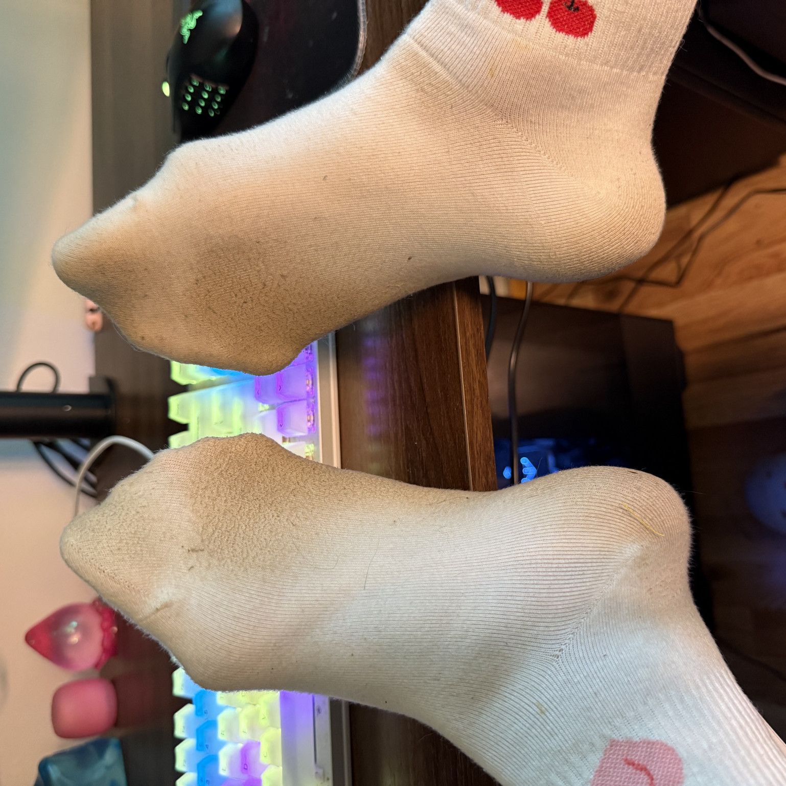 Stained White Socks