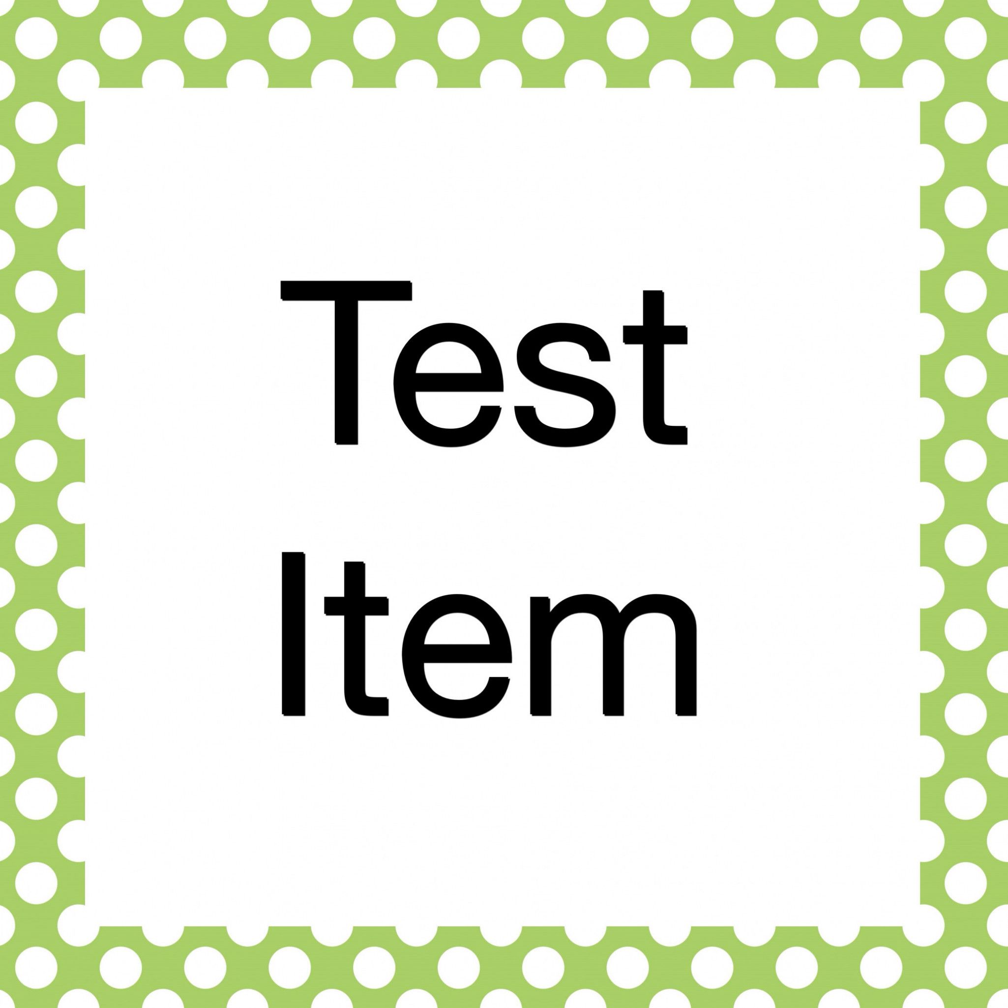 Test Item 10