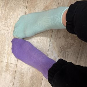 Purple and Blue socks