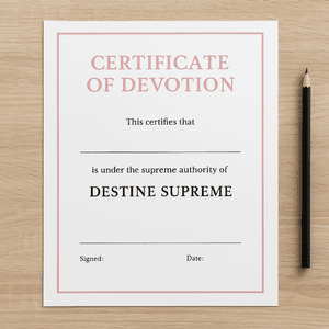 Certificate of devotion